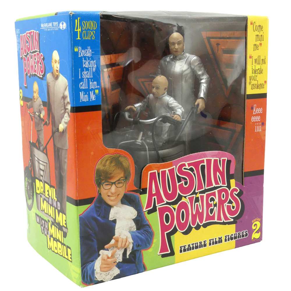 McFarlane Toys Austin Powers Dr Evil & Mini Me Figure Set Series 2 1999